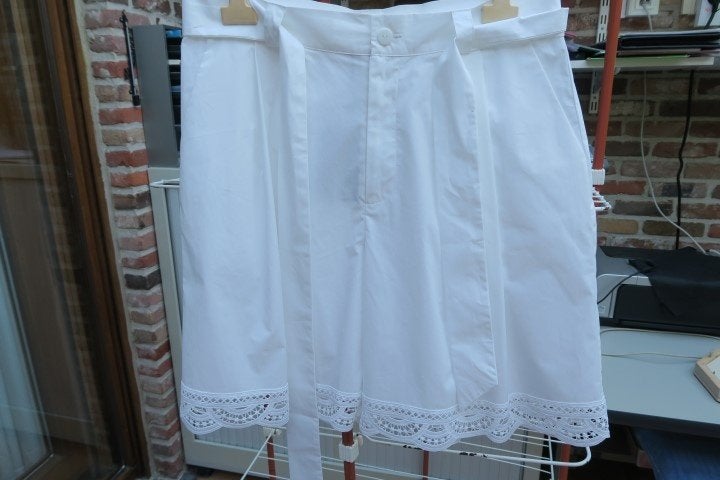 Broekrokje nieuw wit onderaan kant lint Twinset mt 42 (it46), Twinset, Wit, Maat 42/44 (L), Nieuw