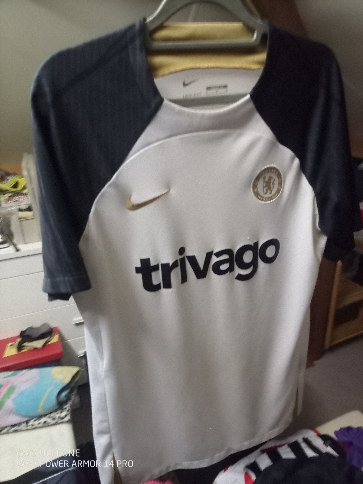 Chelsea Trainingsshirt Maat M, Kleding | Heren, Maat 48/50 (M), Wit, Nike, Ophalen of Verzenden