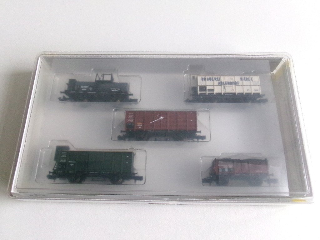 Minitrix 15534 Set van 5 Goederenwagons (in ovp), Hobby en Vrije tijd, Gelijkstroom, Trix, Wagon, Ophalen of Verzenden