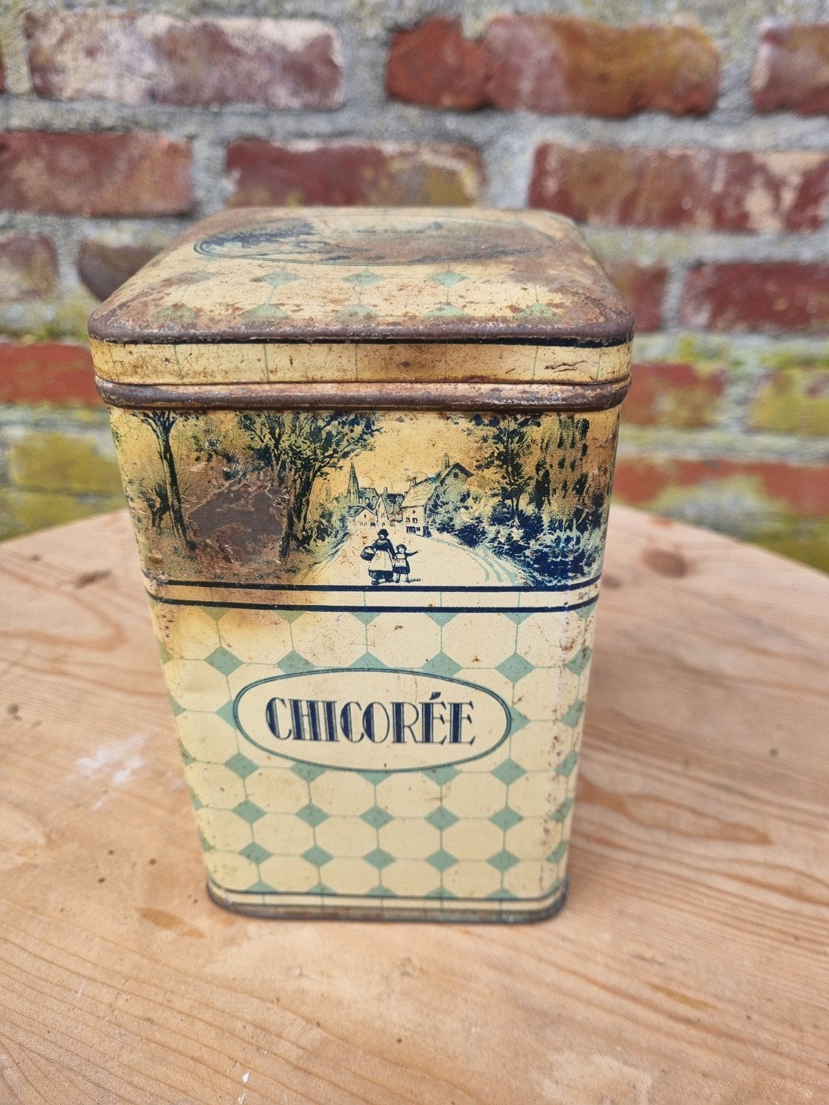 Brocante-Vintage keuken decoratie voorraad blik., Ophalen of Verzenden, Gebruikt, Koffie