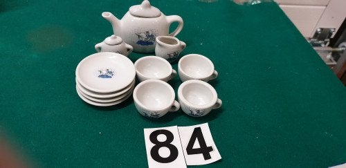 Mini servies witte ganzen,, Ophalen of Verzenden
