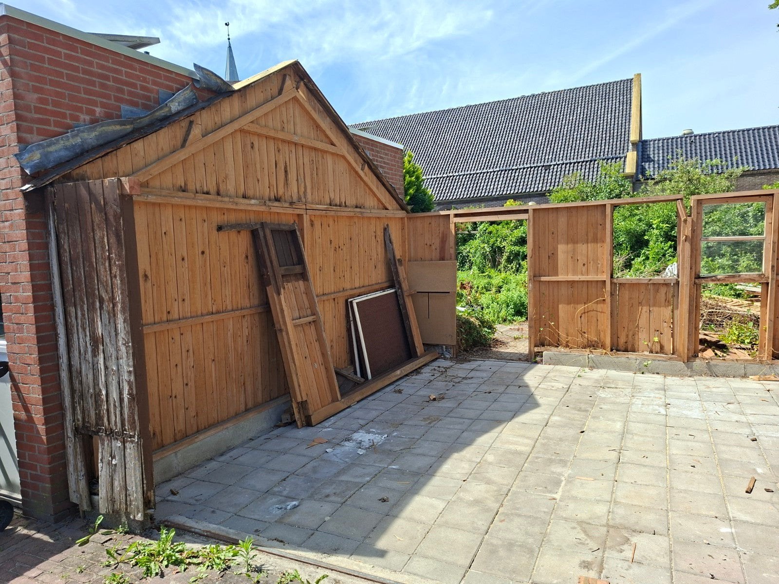 Hout van hok gratis afhalen leek, Tuin en Terras, Ophalen, Zo goed als nieuw, Hout, Overige typen