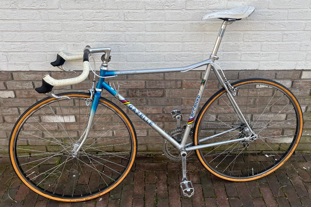 Vintage tijdrit Gazelle Triathlon Trophy Campagnolo 1987, Ophalen, Gebruikt, 57 tot 61 cm, Gazelle