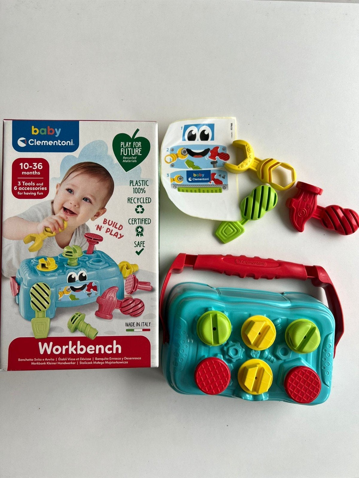 Baby Clementoni Werkbank - Leerzaam Speelgoed, Ophalen of Verzenden, Nieuw, Overige typen