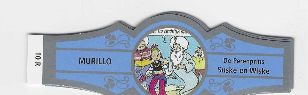 reeks 2662  suske en wiske 1-10 sigarenbanden, Ophalen of Verzenden, Zo goed als nieuw, Sigarenbandjes