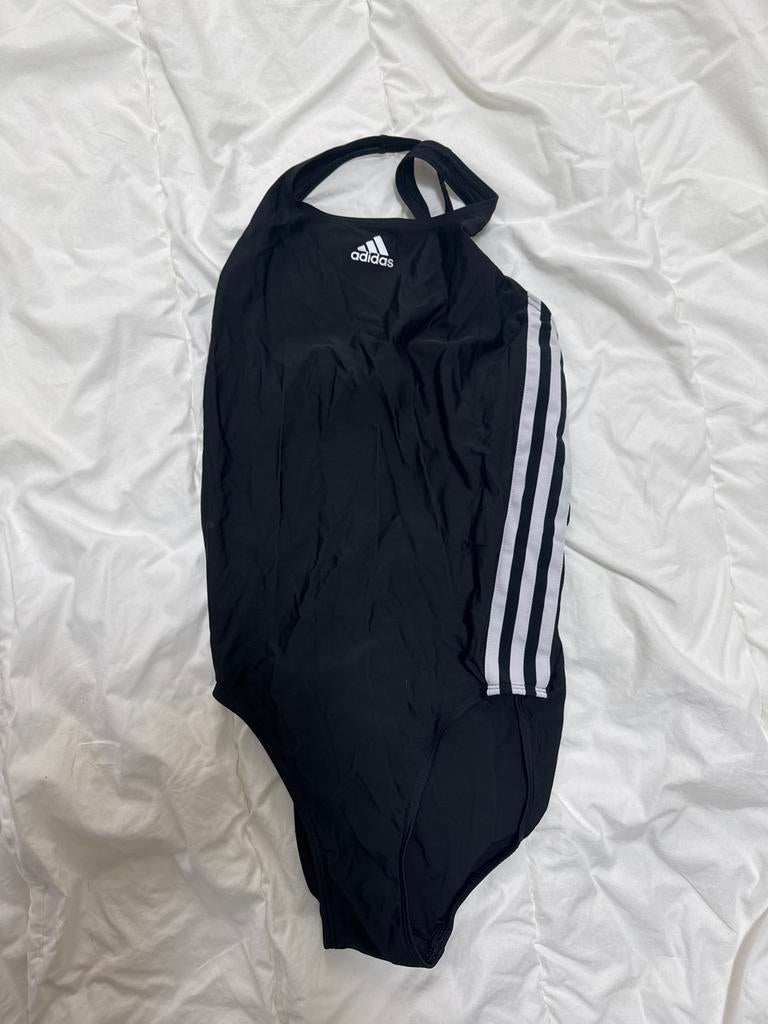 Adidas Zwart Badpak met Strepen - Maat XS/S, Ophalen, Zo goed als nieuw, Zwart, Badpak