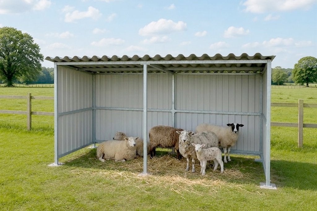 Schuilstal voor schapen en lammeren - op maat, verzinkt, Dieren en Toebehoren, Stalling