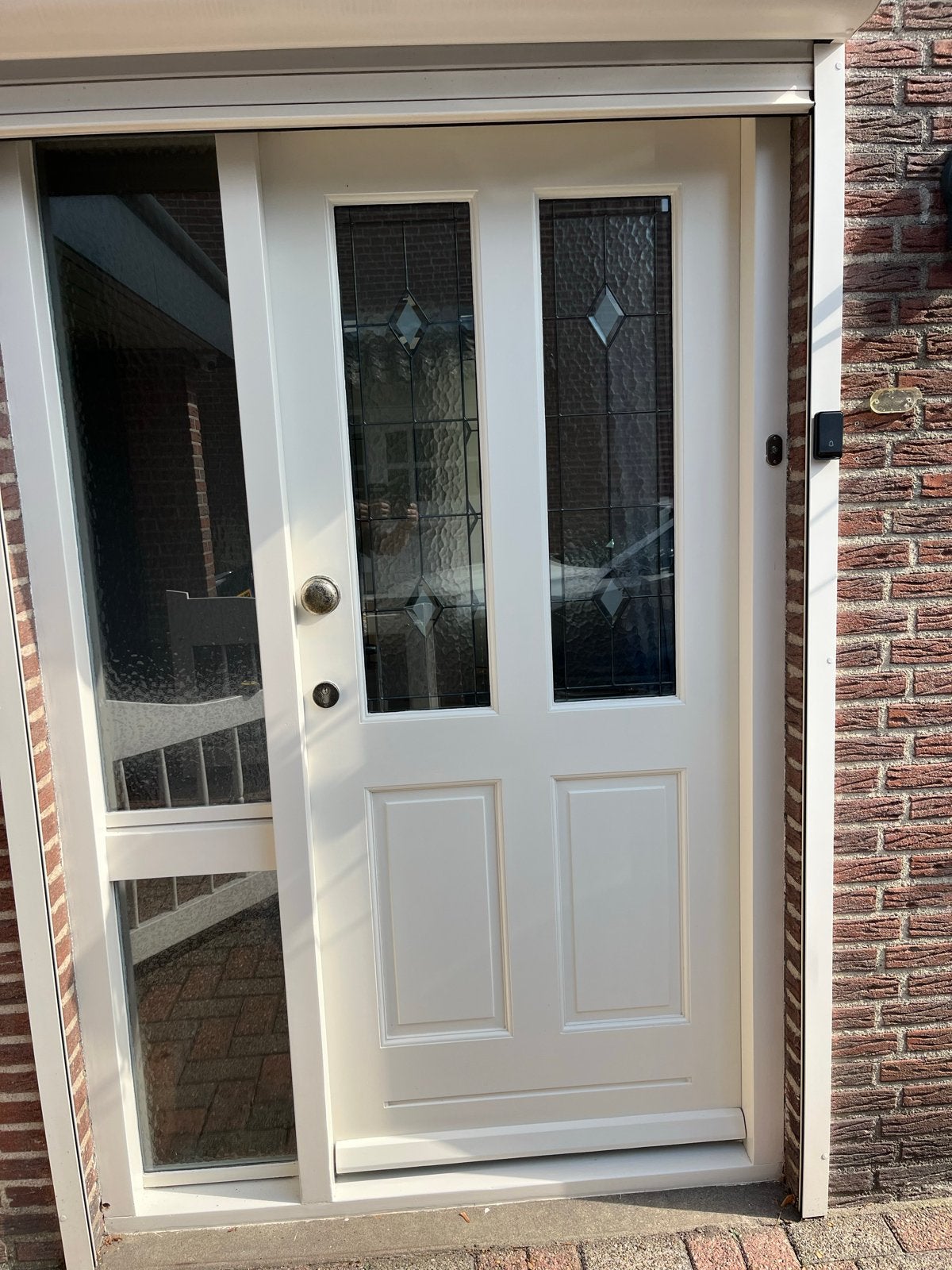 Meranti Voordeur linksdraaiend 93x211 cm compleet, Doe-het-zelf en Verbouw, Ophalen, 80 tot 100 cm, 200 tot 215 cm, Hout