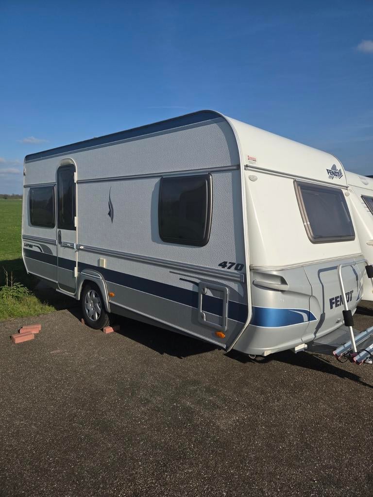 Mooie Fendt Saphir 470TFB uit 2007, Caravans en Kamperen, Rondzit, Frans bed, Particulier, Tot en met 4