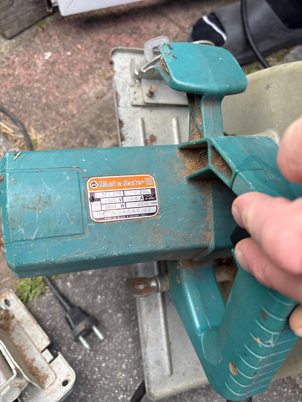 Black & Decker Cirkelzaag - 1800W, Gebruikt, Cirkelzaag, 70 mm of meer, Ophalen of Verzenden