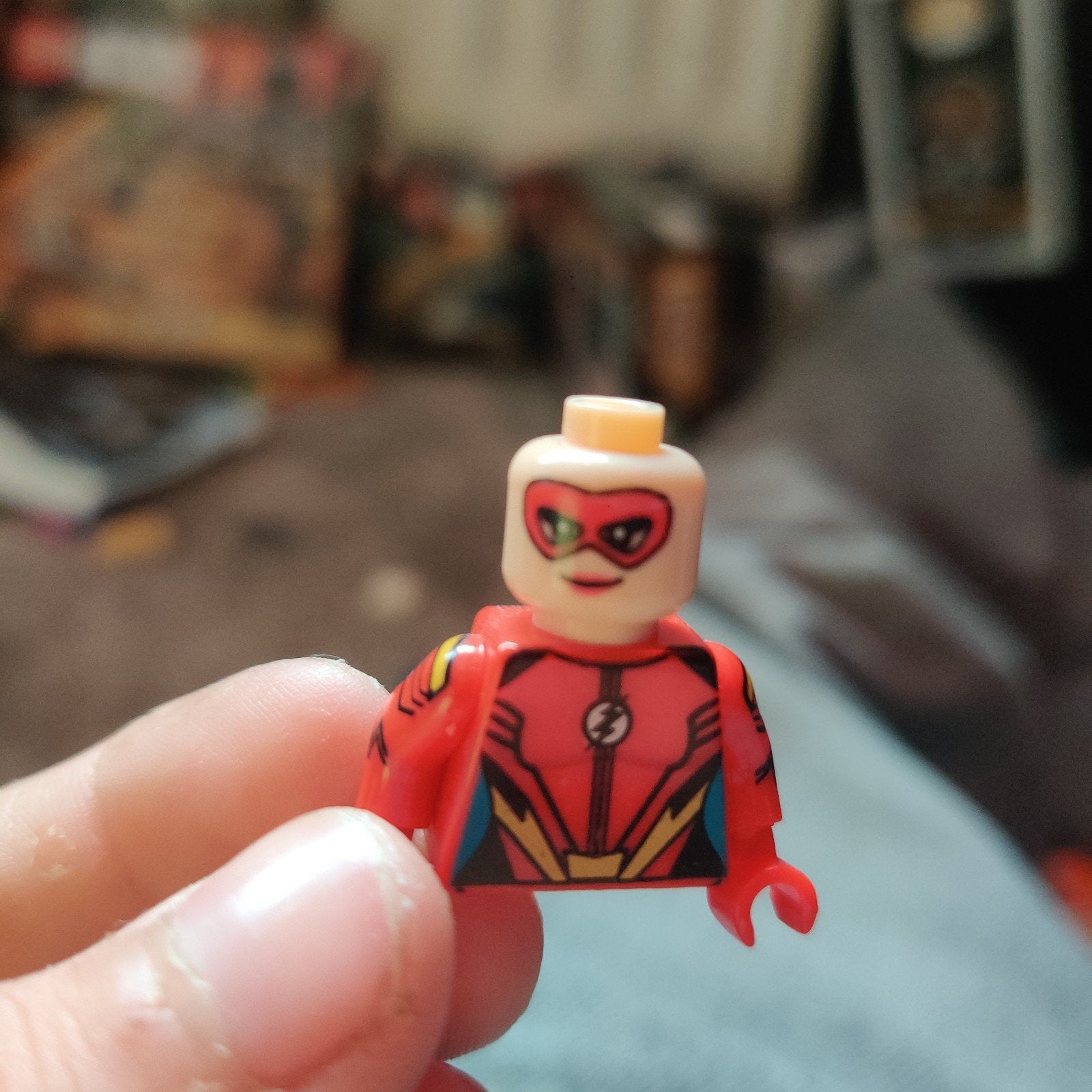 Lego Minifiguur The Flash - DC Comics Super Heroes, Ophalen of Verzenden, Zo goed als nieuw