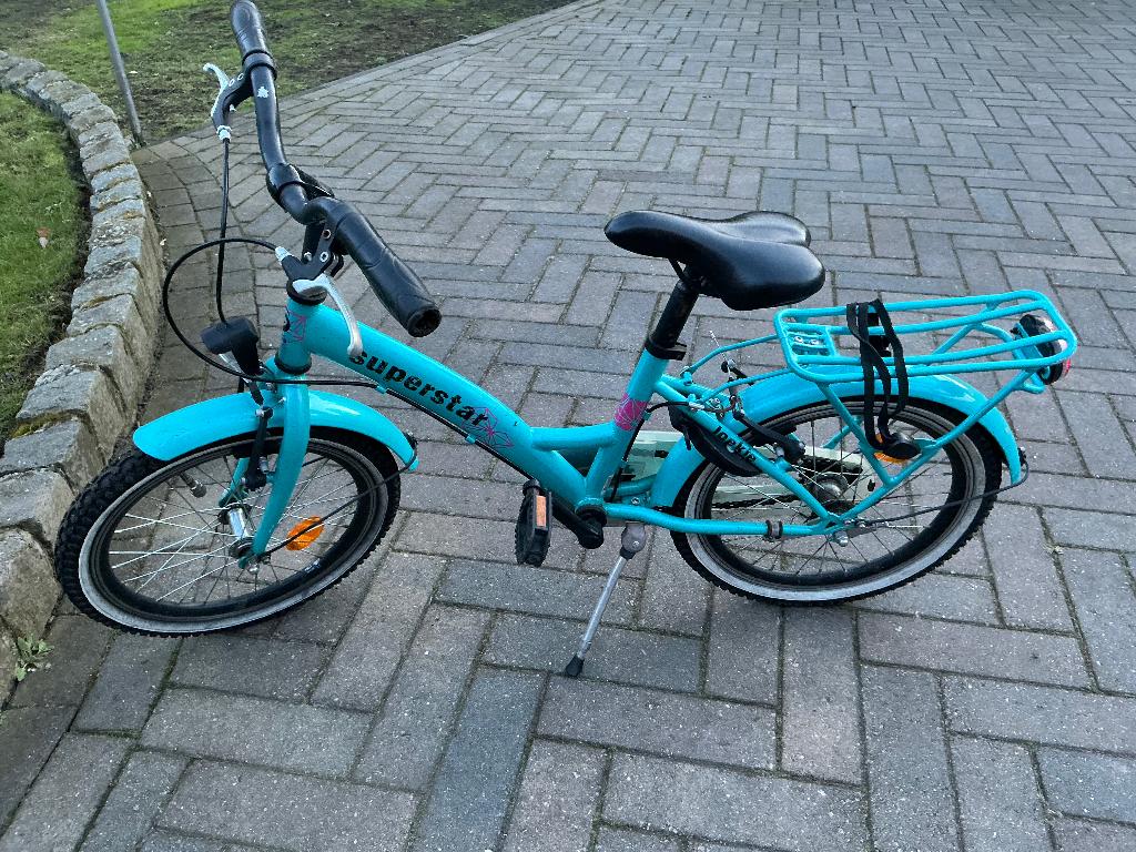 Loekie superstar meisjesfiets 18 INCH, Fietsen en Brommers, Fietsen | Meisjes, Ophalen, Gebruikt, 18 inch, Loekie Superstar