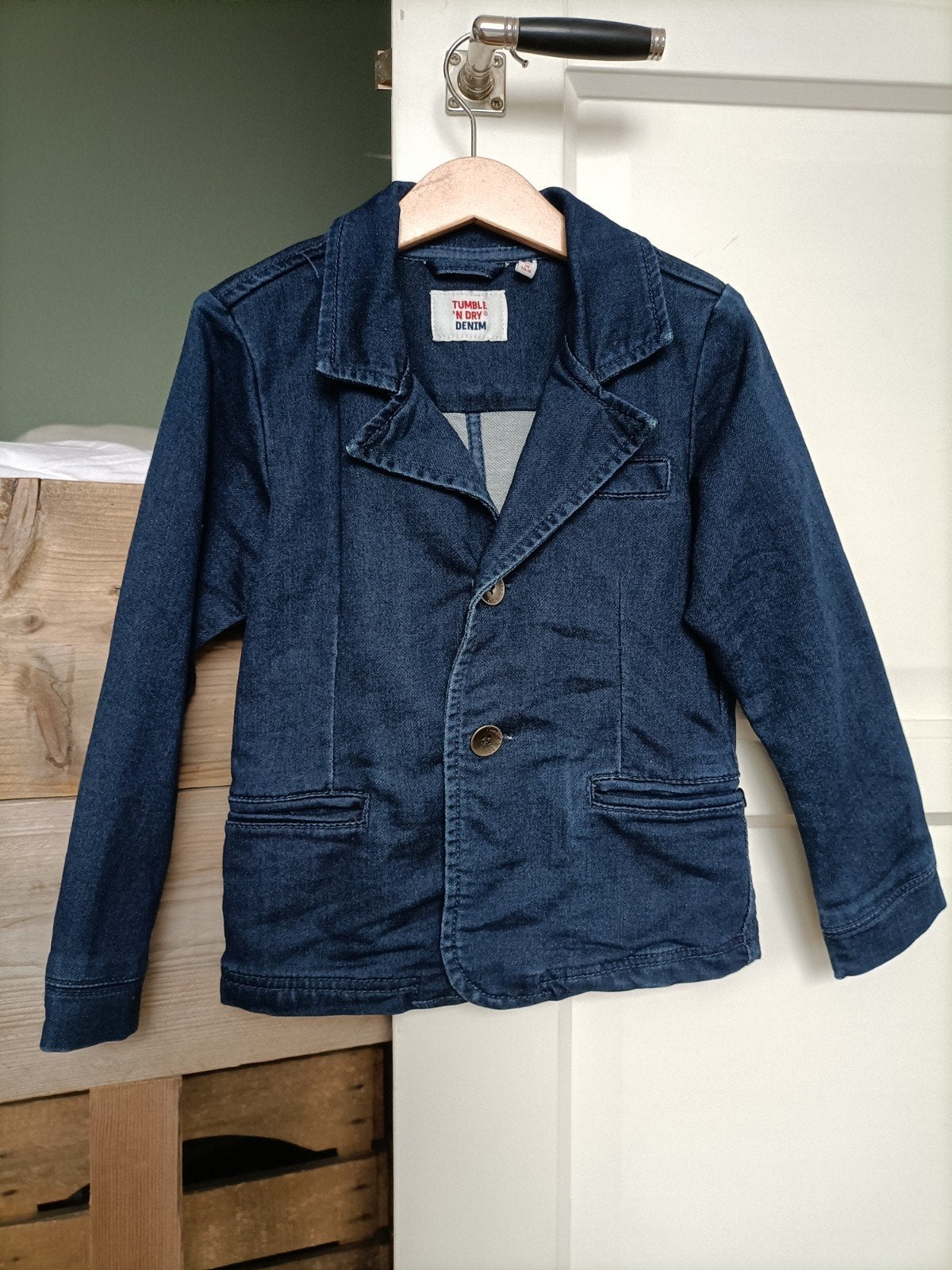 Tumble 'N Dry spijkerjasje - Zo goed als nieuw, Ophalen of Verzenden, Zo goed als nieuw, Tumble 'N Dry, Jongen of Meisje
