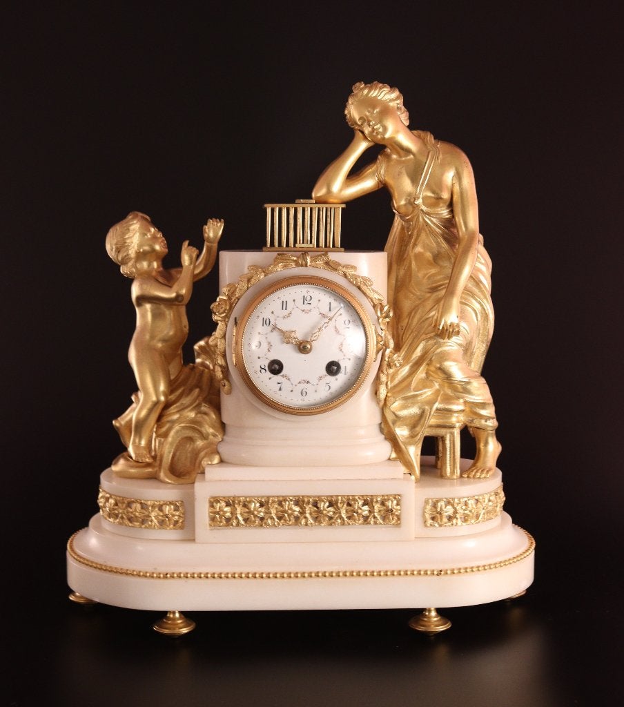 Mooie antieke Franse pendule, Antiek en Kunst, Ophalen of Verzenden