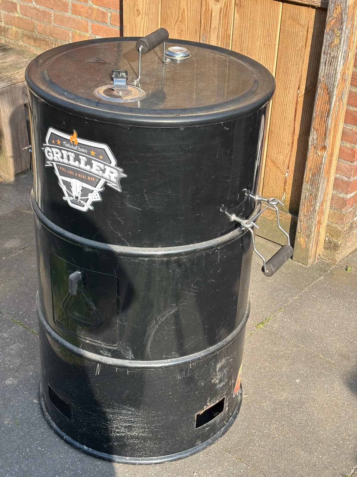 Drum smoker BBQ, Ophalen of Verzenden, Gebruikt, Met accessoires