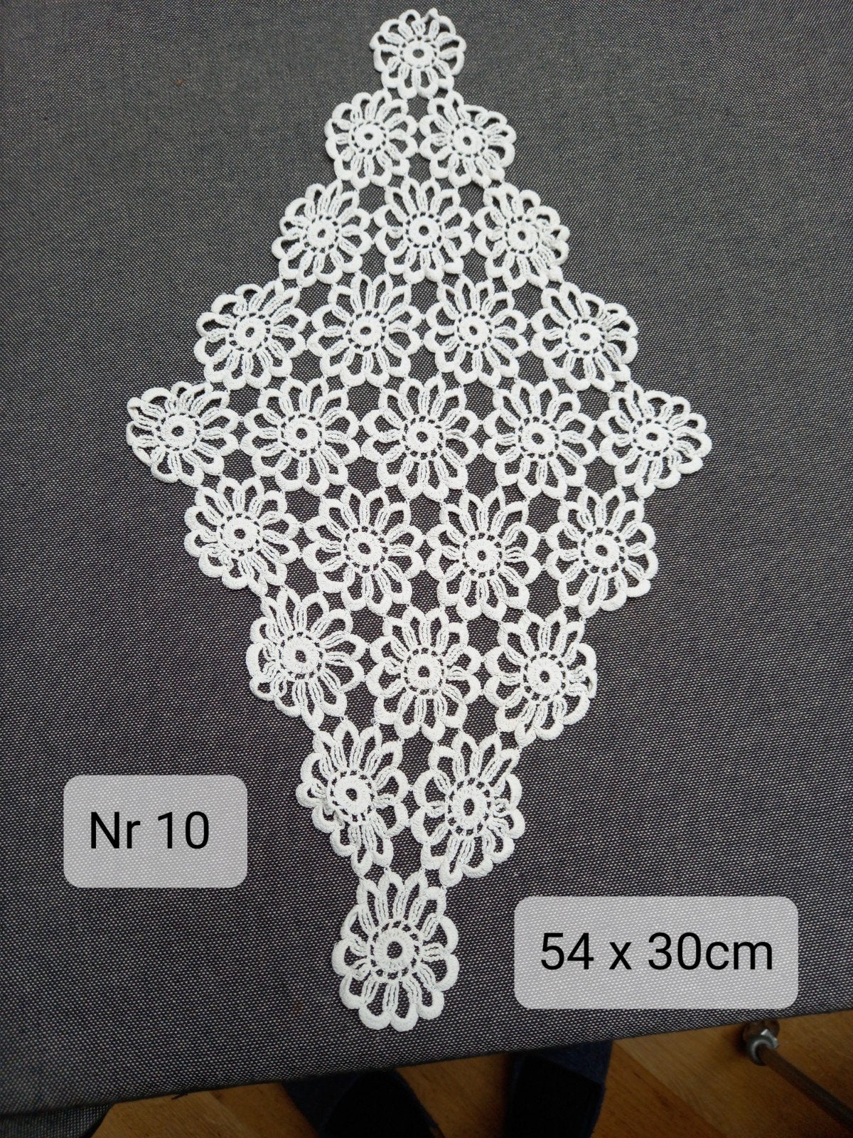 Vintage gehaakt tafelkleed jaren '70 nr 10., Gebruikt, 54 cm, Ophalen of Verzenden, Gehaakt