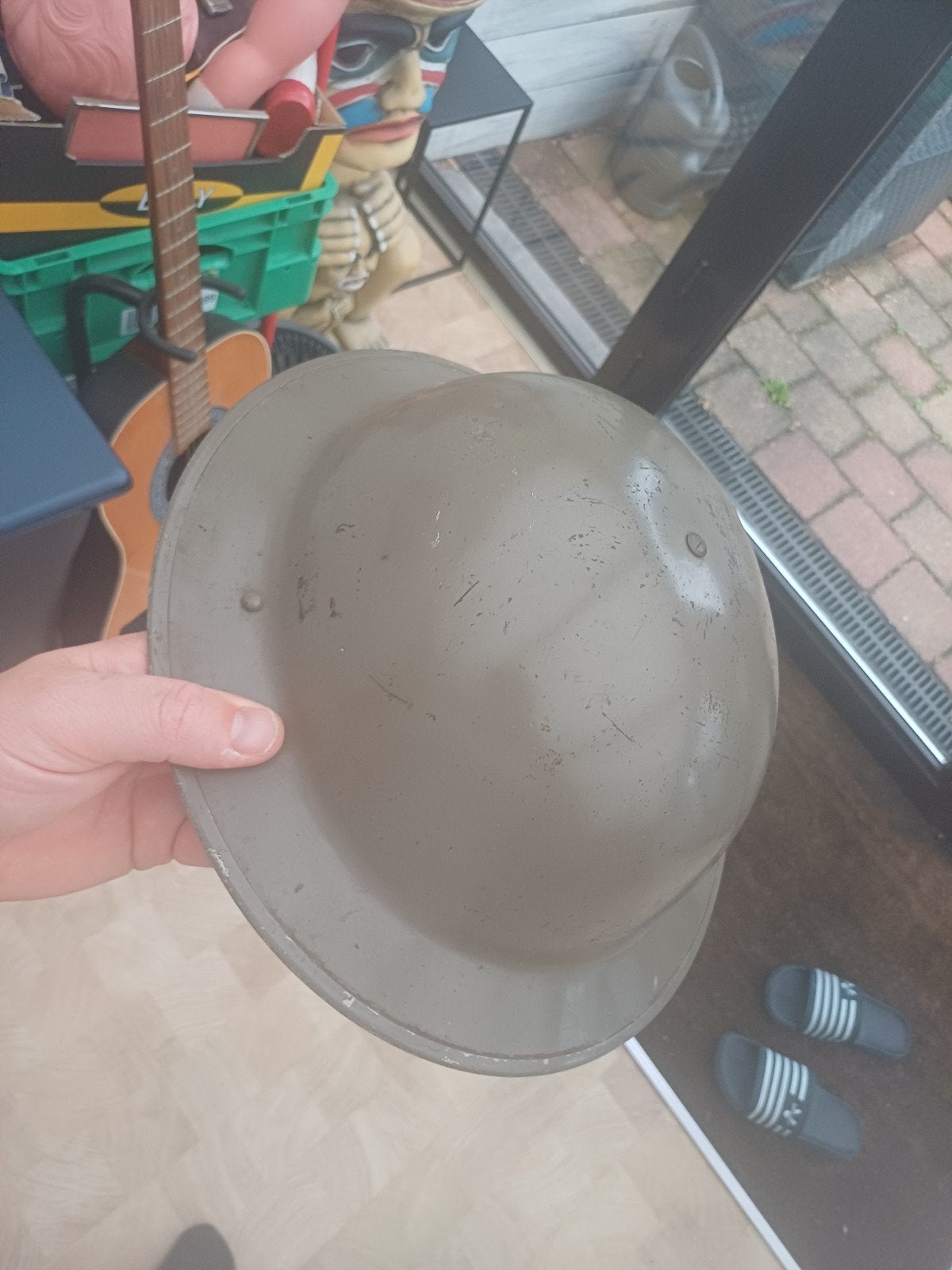 Originele Britse MKII helm uit 1941, Verzamelen, Ophalen