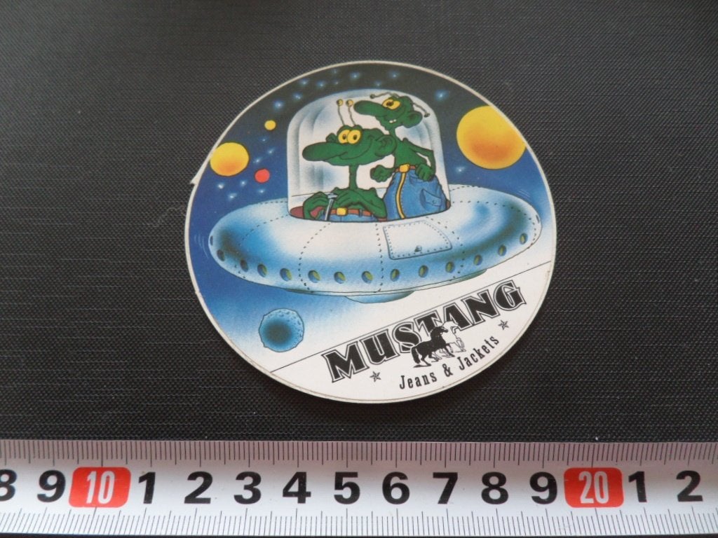 sticker 209 strip aliens ufo MUSTANG jeans & jackets, Ophalen, Zo goed als nieuw