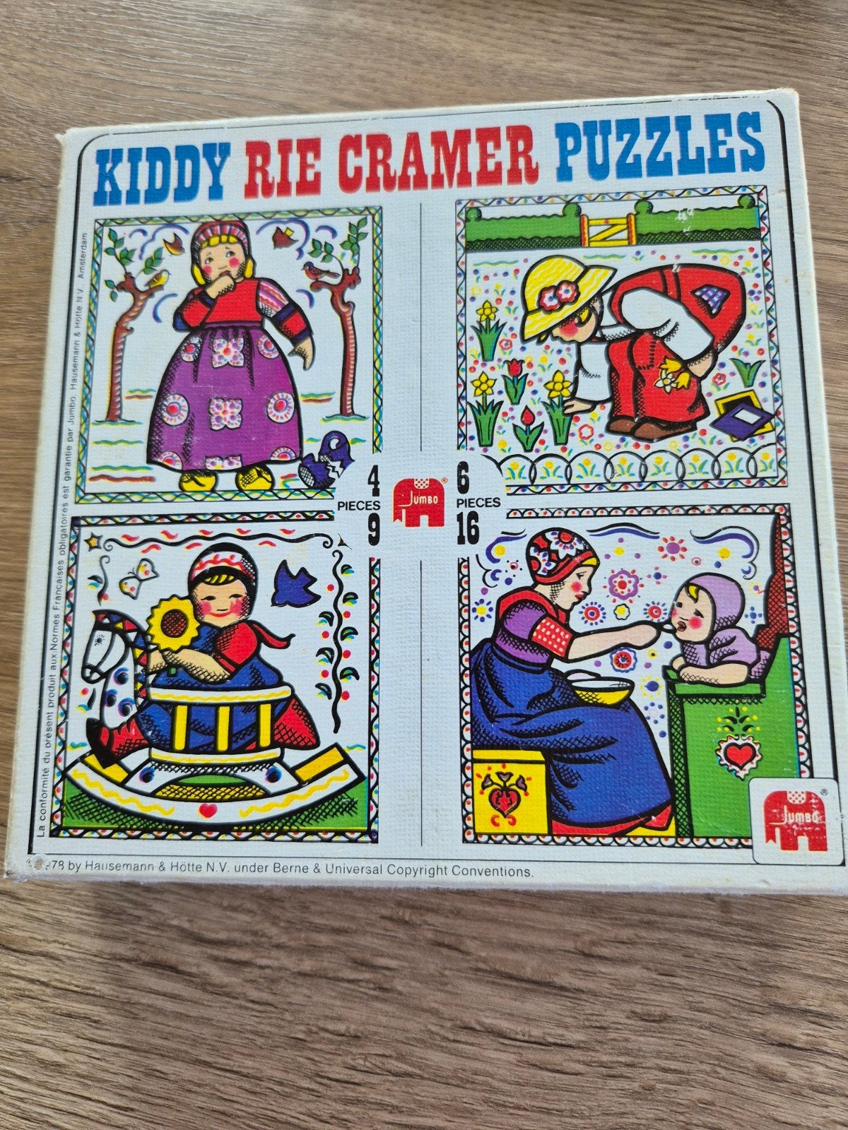 Rie Cramer kiddy puzzles/puzzels 1978, Ophalen of Verzenden, Gebruikt