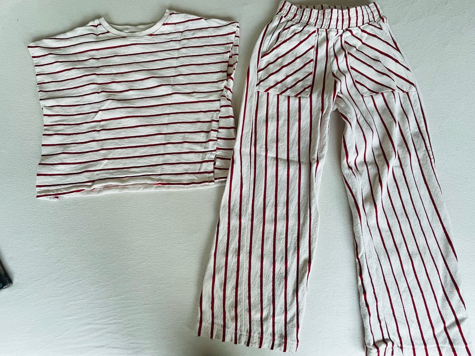 Zara gestreepte broek en top set - maat 140, Ophalen of Verzenden, Zo goed als nieuw, Jongen of Meisje, Setje