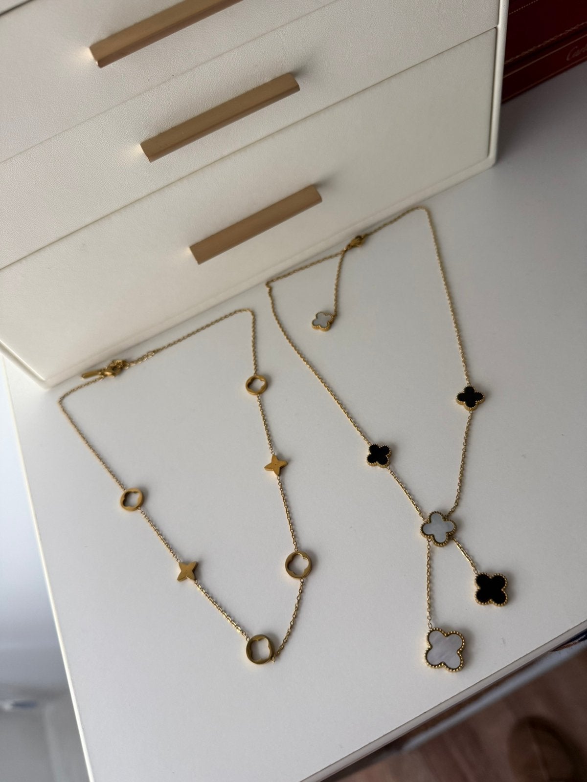 Klaver Kettingen Stainless Steel goud, Verzenden, Nieuw, Goud, Overige materialen