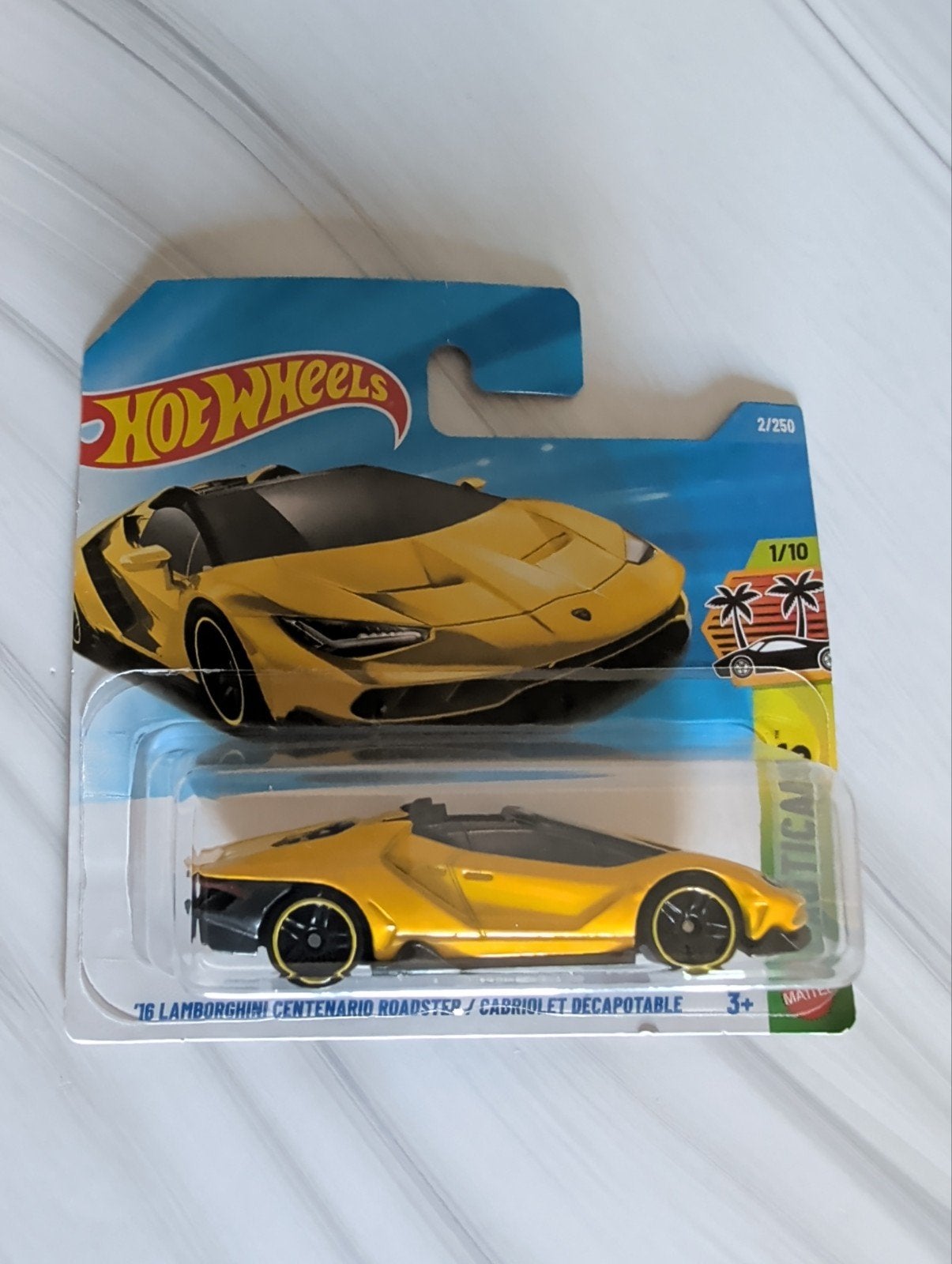 Hot Wheels '16 Lamborghini Centenario Roadster - Goud, Ophalen of Verzenden, Nieuw, Auto