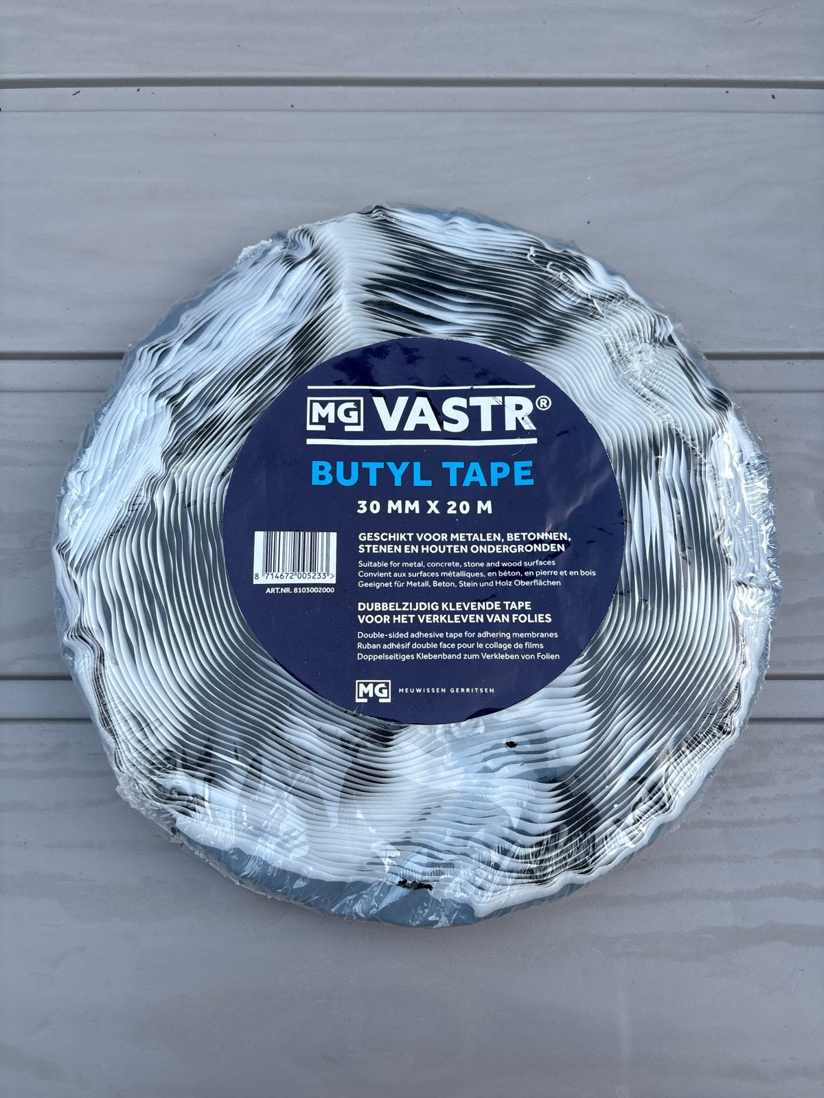MG Vastr Butyl Tape 30mm x 20m - Dubbelzijdig Kleefband, Doe-het-zelf en Verbouw, Overige Doe-het-zelf en Verbouw, Ophalen of Verzenden
