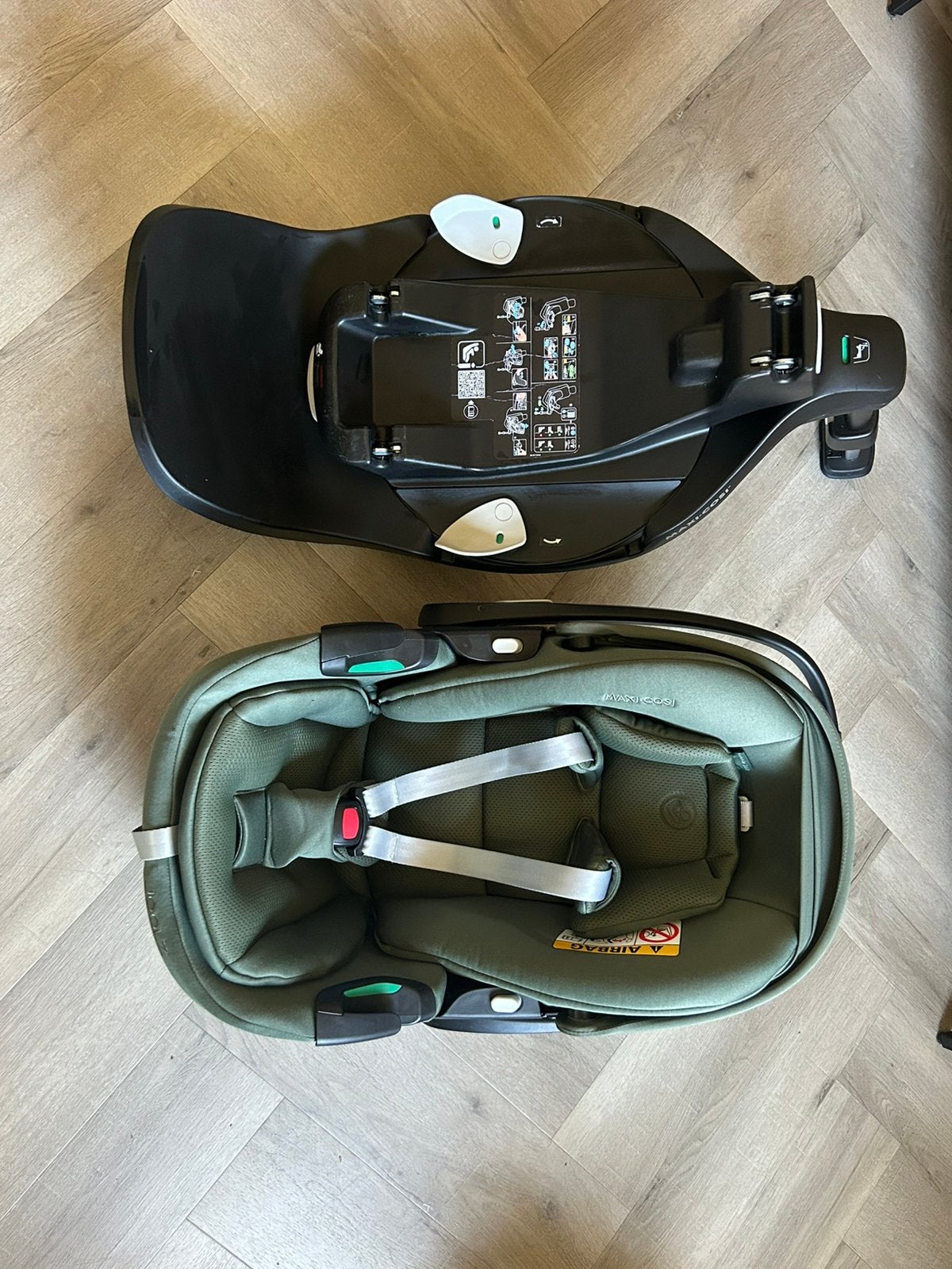 Maxi cosi pebble 360 pro forest green., Kinderen en Baby's, Ophalen, Zo goed als nieuw, Isofix, 0 t/m 13 kg