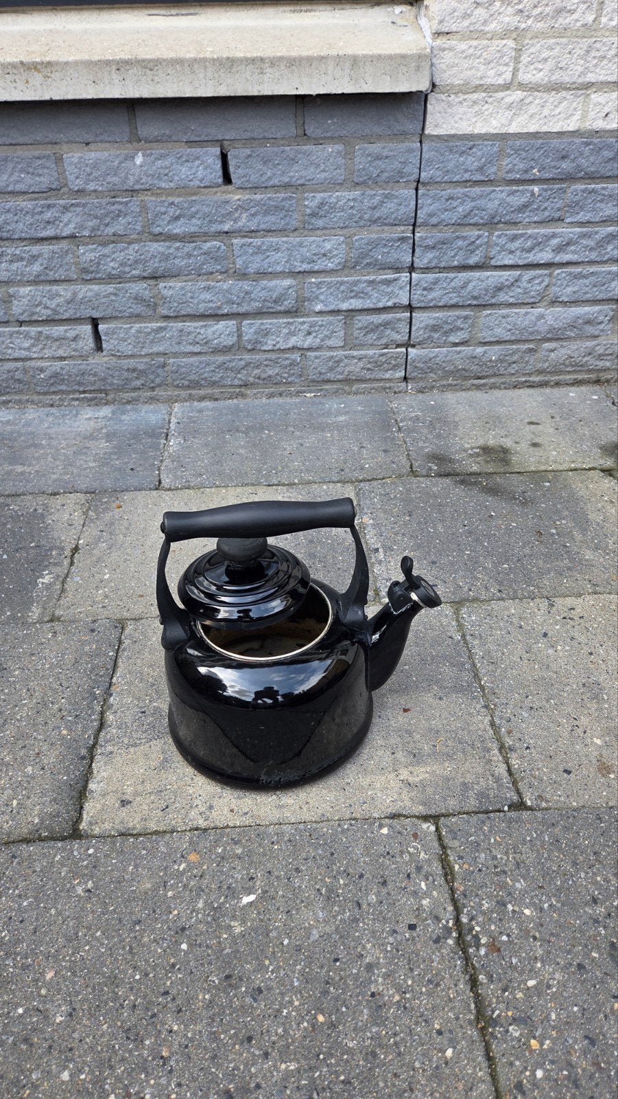 Le Creuset Fluitketel Zwart - Klassiek en Duurzaam, Gebruikt, Zwart, Metaal, Le Creuset