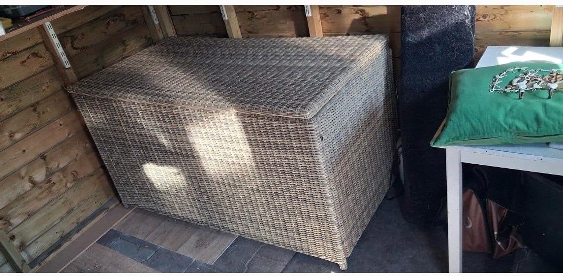 Grote rotan opbergkist 150x80x80 cm, Huis en Inrichting, Ophalen, Overige materialen, Gebruikt, 75 tot 100 cm
