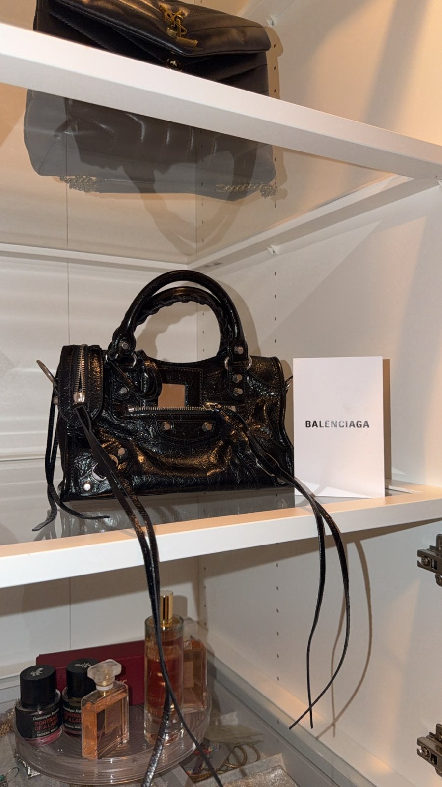 Balenciaga Le City Mini Zwart - Nieuwstaat met bon, Ophalen, Nieuw, Zwart, Handtas