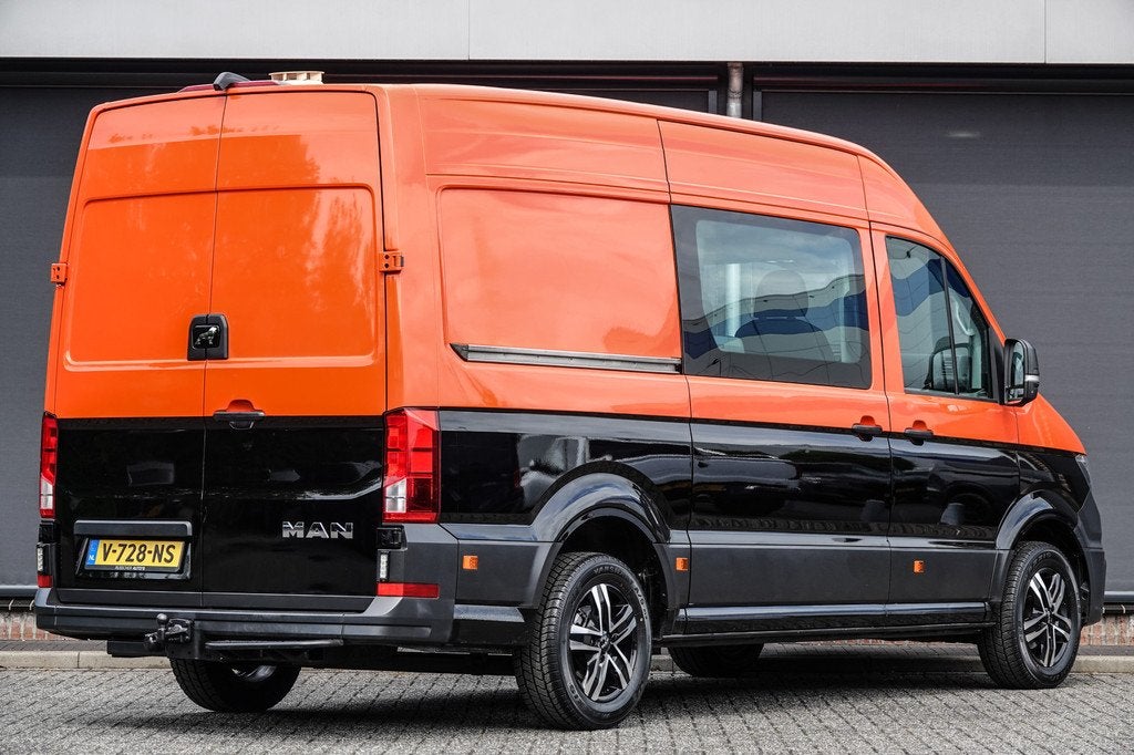 MAN TGE 35 | 177Pk Aut. 3.180 | L3H3 | Dubbel Cabine | 5-Per, Auto's, Bestelauto's, Stof, Gebruikt, 4 cilinders, MAN