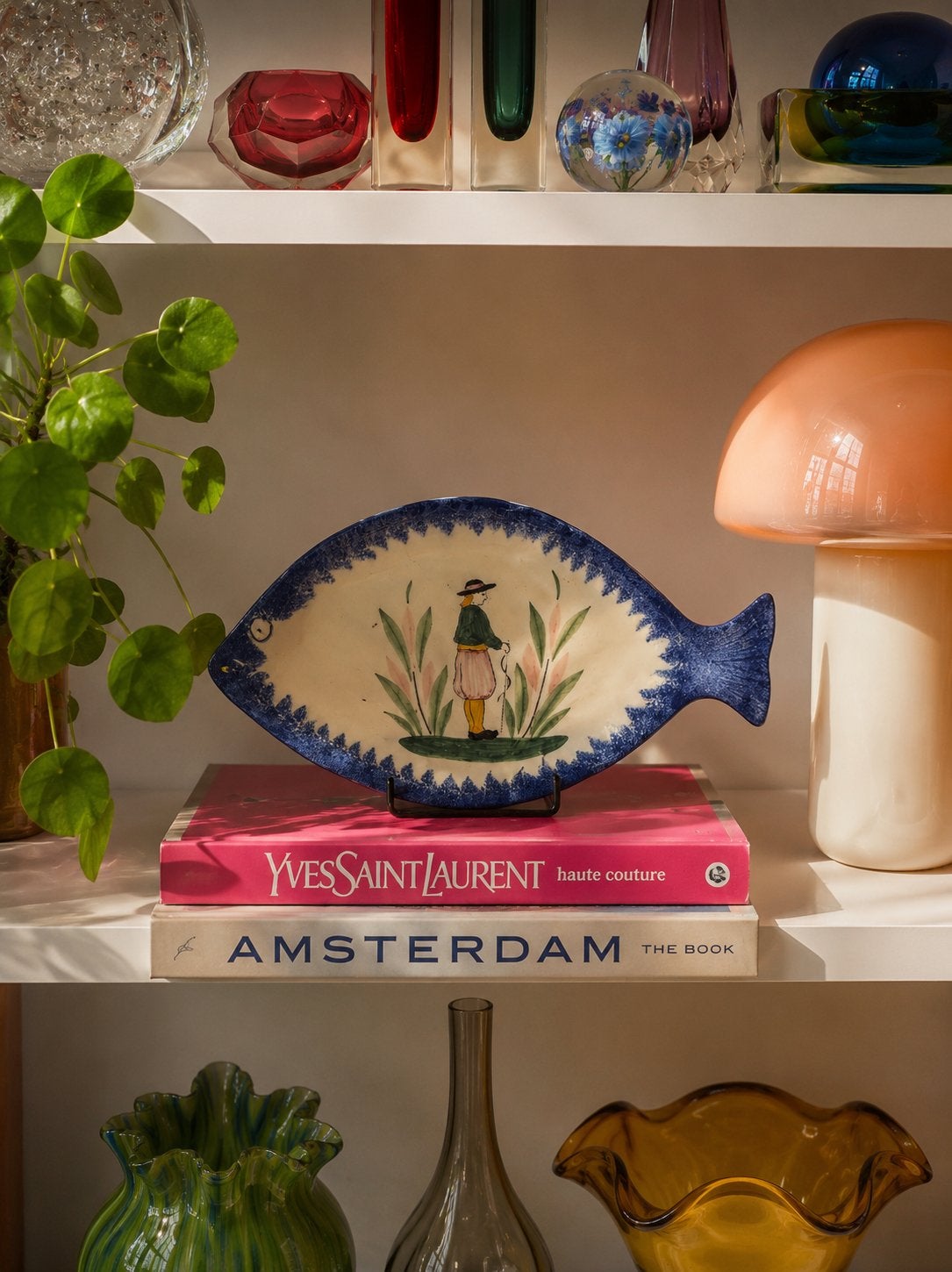 Franse keramieken visschaal – Bretonse decoratie – 25 cm, Antiek en Kunst, Ophalen