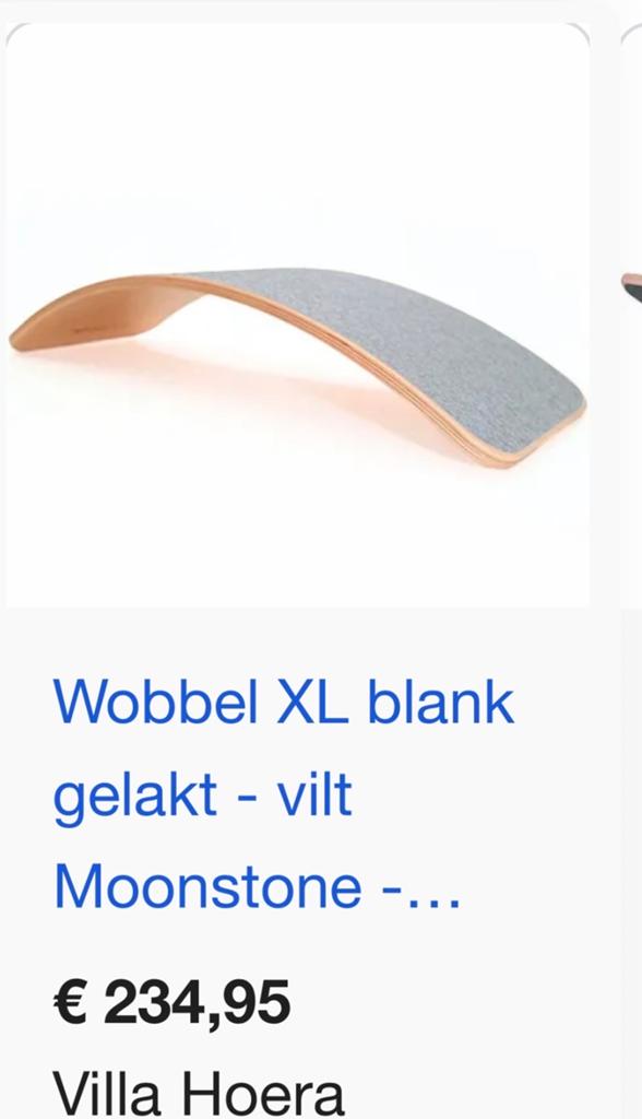 Wobbel XL grijs zgan, Kinderen en Baby's, Speelgoed | Houten speelgoed, Ophalen, Zo goed als nieuw