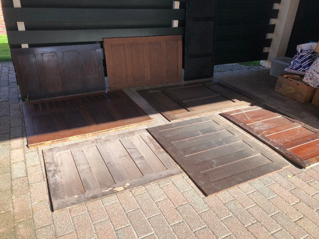 antiek houten wandpanelen lambrisering kastpanelen harmonium, Huis en Inrichting, Ophalen, Gebruikt