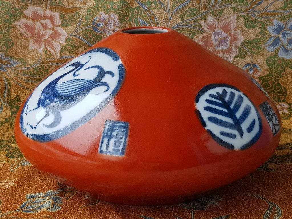 Prachtige zware Chinese Jingdezhen vaas met certificaat., Antiek en Kunst, Antiek | Vazen, Ophalen of Verzenden