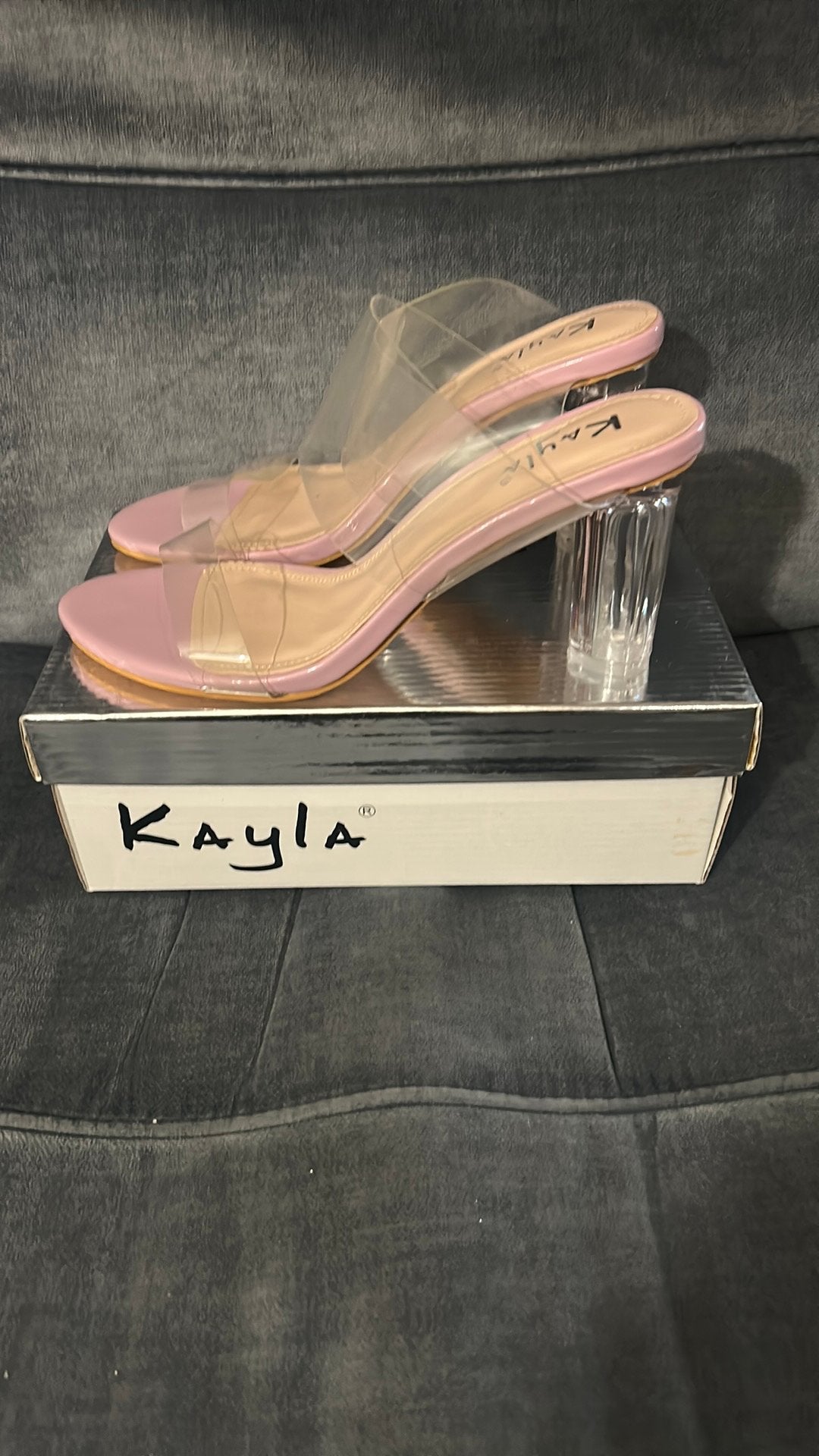 Kayla doorzichtige pumps roze maat 39, Ophalen of Verzenden, Zo goed als nieuw, Roze
