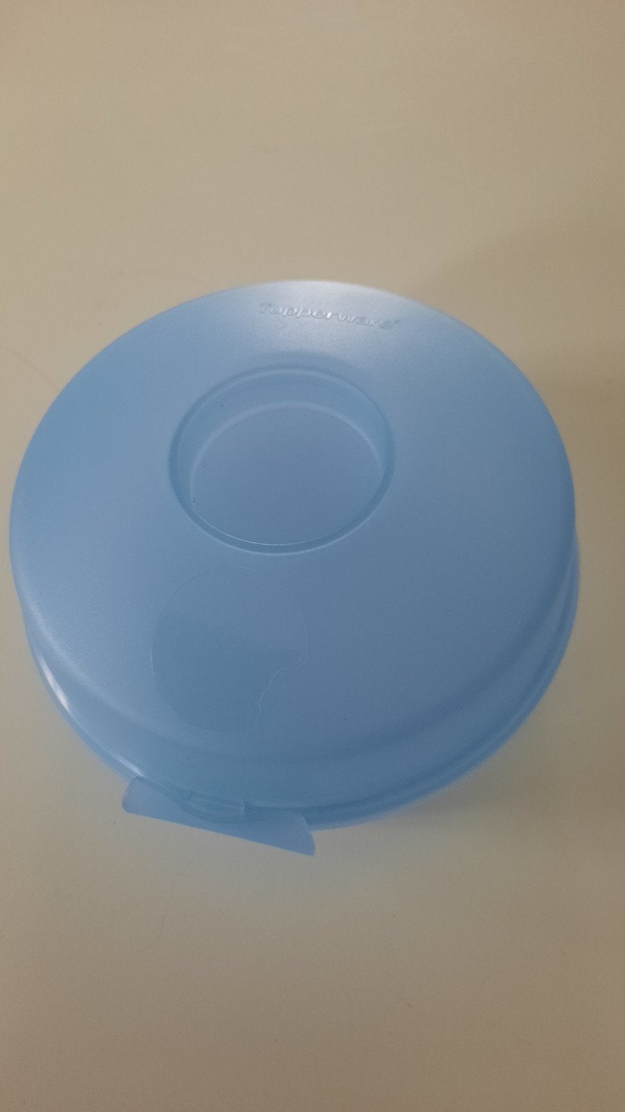 Tupperware ronde bewaardoos, lichtblauw, Ophalen of Verzenden, Gebruikt, Blauw, Bus of Trommel