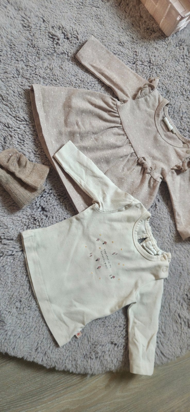 Schattige Feetje babykleding set: jurkje en shirtje maat 44, Ophalen of Verzenden, Zo goed als nieuw, Feetje, Meisje
