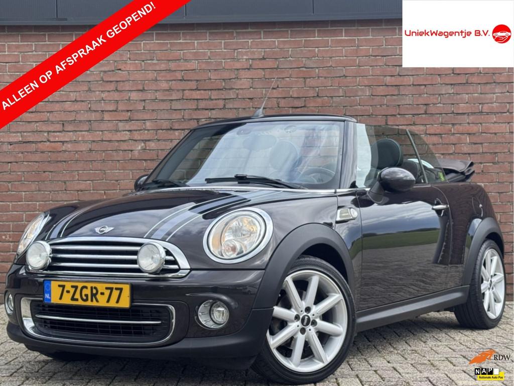 MINI Cabrio 1.6 COOPER | NL-AUTO! | LEDER! | CRUISE!, Gebruikt, Euro 6, 4 cilinders, 4 stoelen