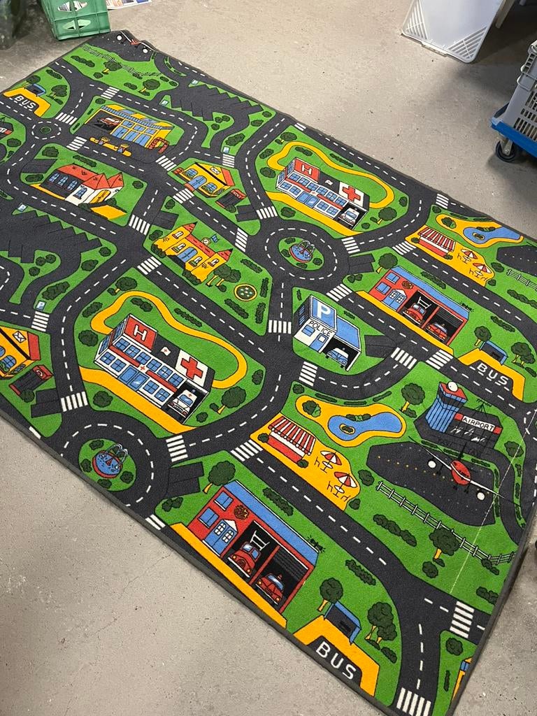 Groot speelkleed stad auto kleed city, Kinderen en Baby's, Speelgoed | Speelkleden, Zo goed als nieuw, Ophalen