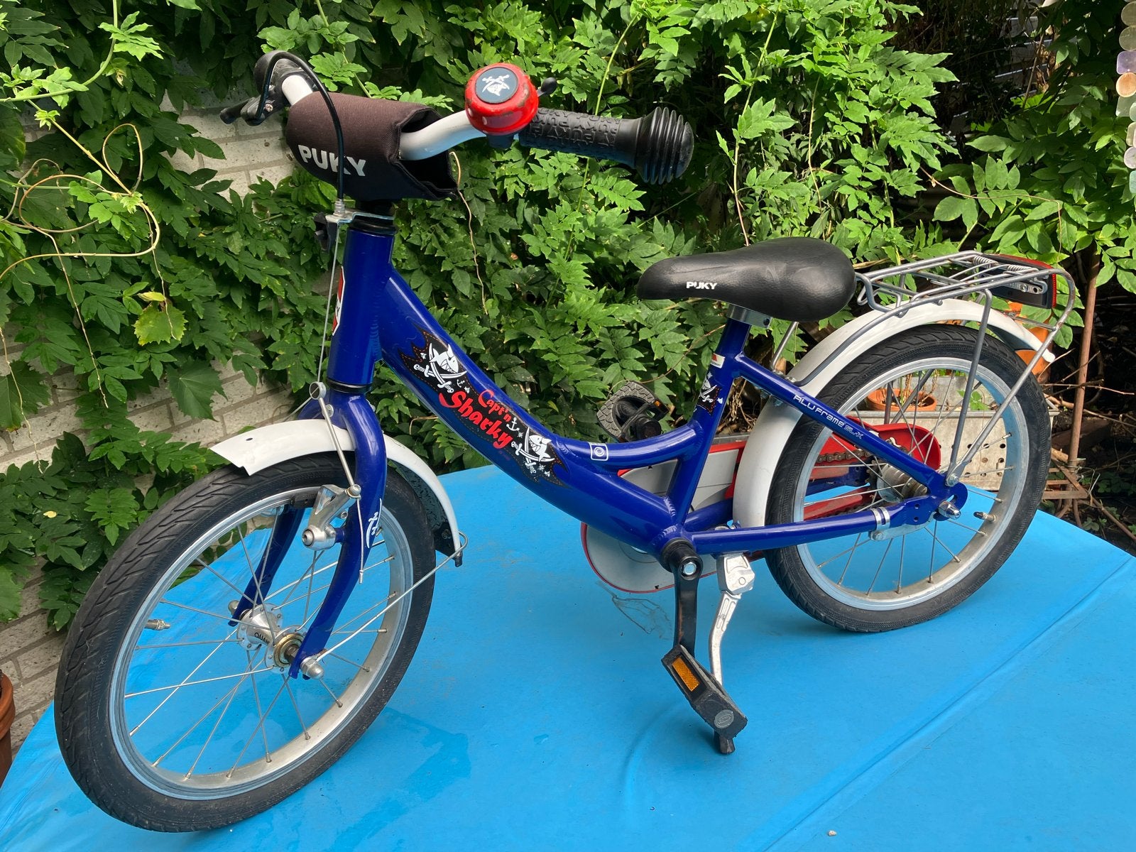 Puky kinderfiets Capt'n Sharky - 16 inch, Ophalen, Gebruikt, Terugtraprem, 16 tot 20 inch