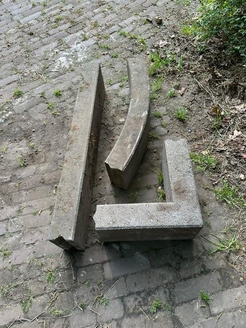 betonbanden 10/20, Tuin en Terras, Tegels en Klinkers, Ophalen, Gebruikt, Overige typen, Minder dan 5 m²