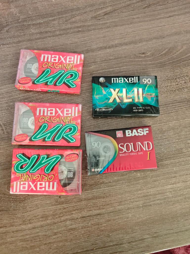 Nieuwe Maxell en BASF Cassettebandjes - Onbespeeld, Cd's en Dvd's, Cassettebandjes, 2 t/m 25 bandjes, Overige genres, Ophalen of Verzenden