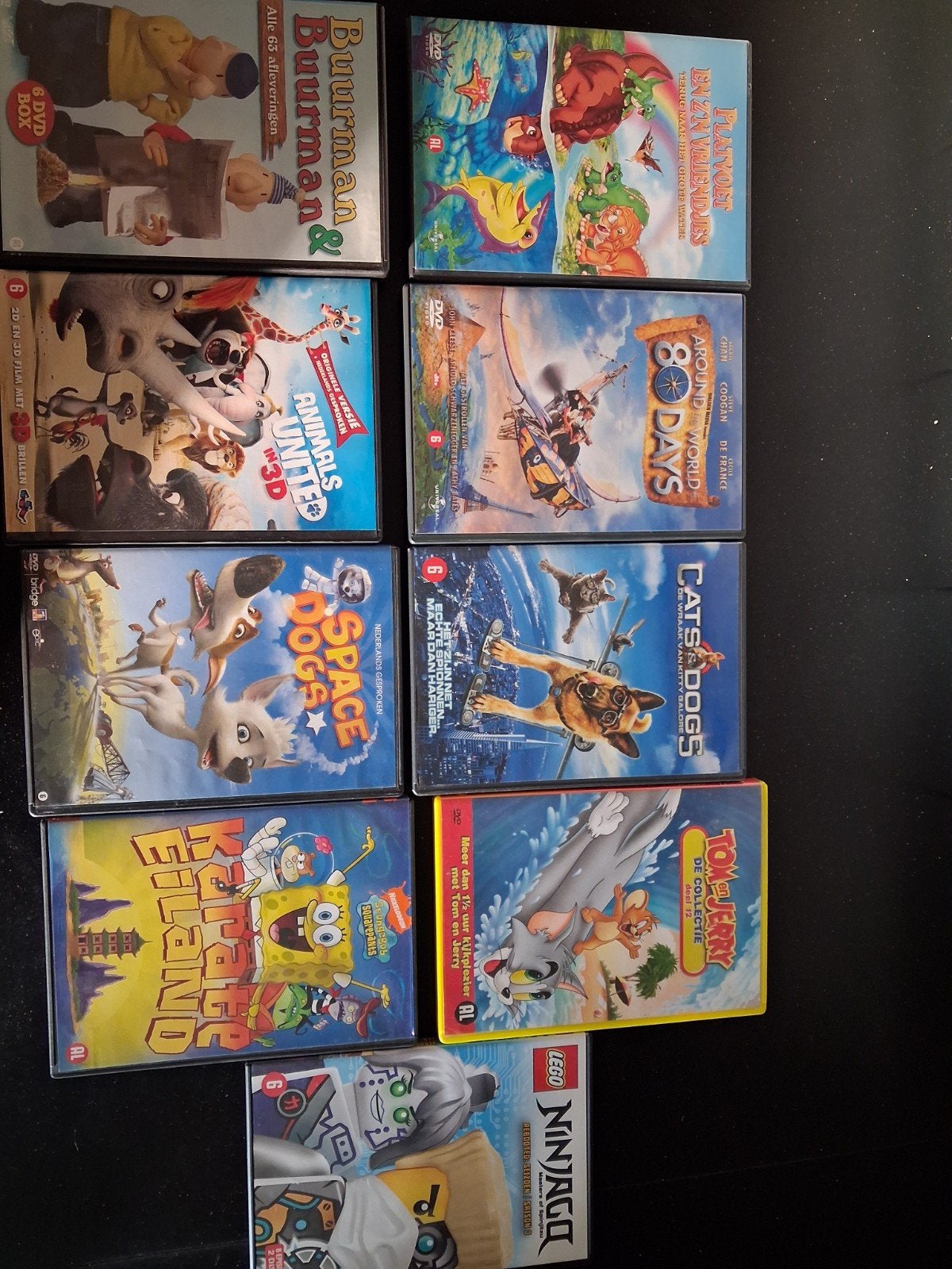 9 kinder dvd's 3 euro per stuk, Alle leeftijden, Ophalen, Zo goed als nieuw, Kinderprogramma of -film