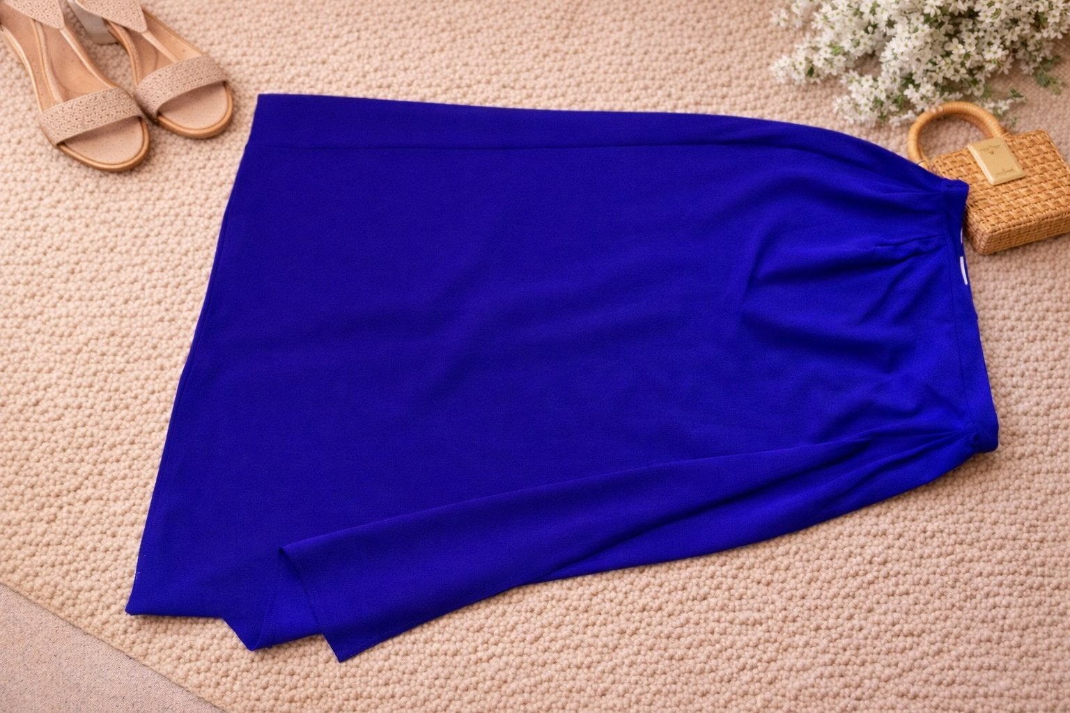 Edgar Vos G.E. Design blauwe rok - Maat 38, Maat 38/40 (M), Blauw, Ophalen of Verzenden, Zo goed als nieuw