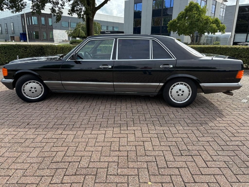 Mercedes 500 SEL AUT 1986 Zwart Europees Origineel Ambasade, Auto's, Automaat, Euro 5, Achterwielaandrijving, 8 cilinders
