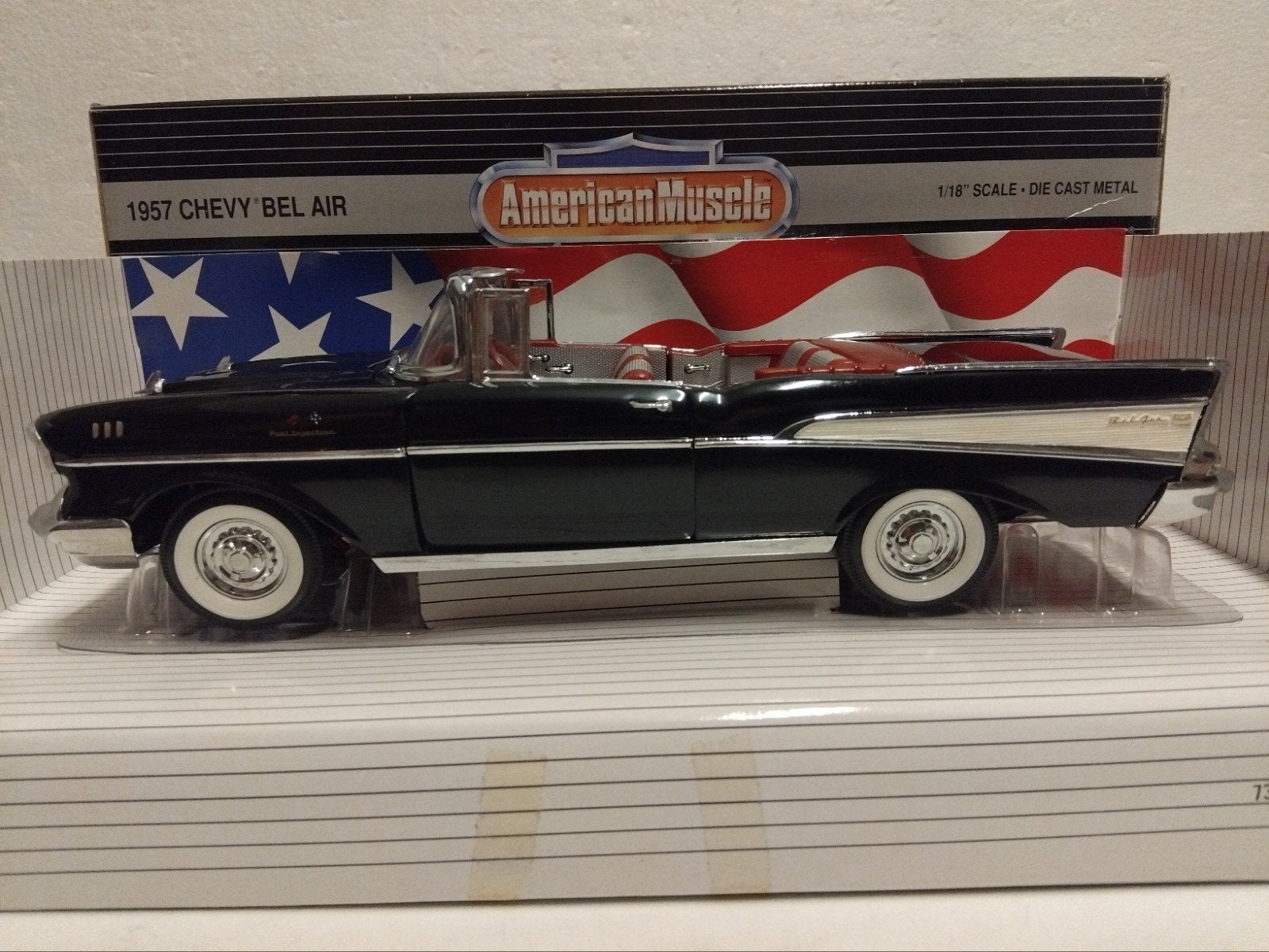 Chevrolet Bel Air convertible black ERTL Classics 1:18 KRD, Ophalen of Verzenden, Zo goed als nieuw, Auto, ERTL