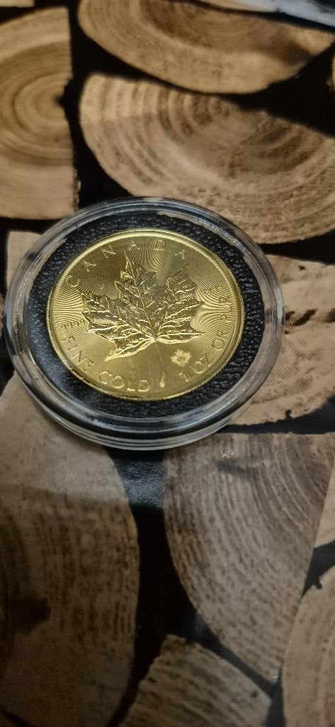 1 oz gouden Maple Leaf, Ophalen of Verzenden, Overige landen