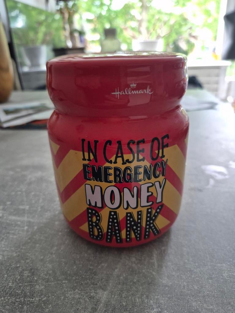 Hallmark Spaarpot "In Case of Emergency Money Bank", Ophalen of Verzenden